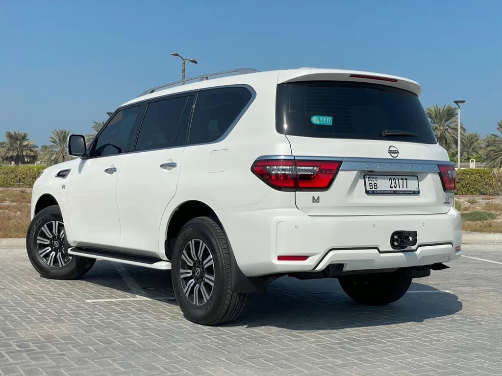 Nissan Patrol 2024 White rear side