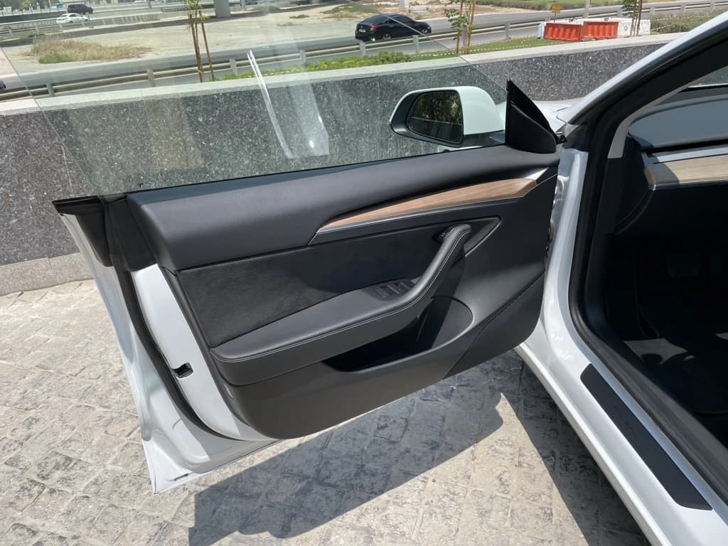 Tesla Model 3 2021 White door panel
