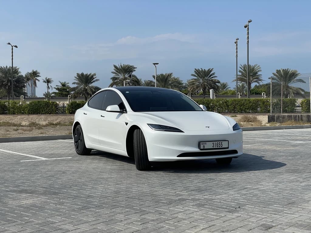 Tesla Model 3 2024 White front side