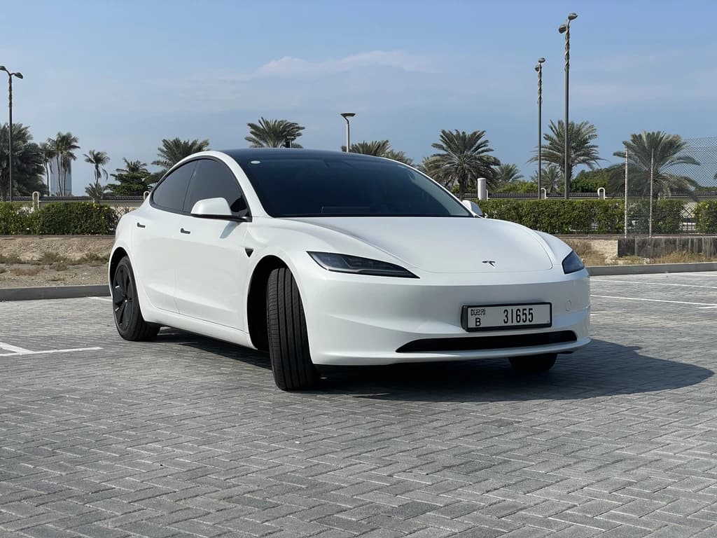 Tesla Model 3 2024 White front side