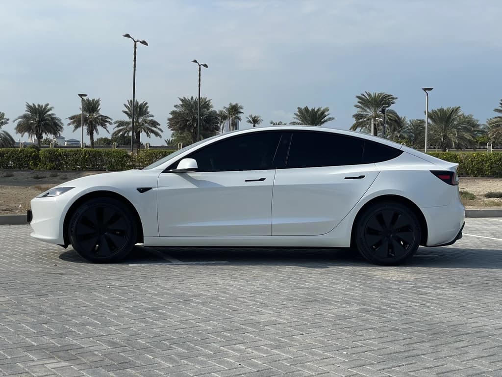 Tesla Model 3 2024 White side left