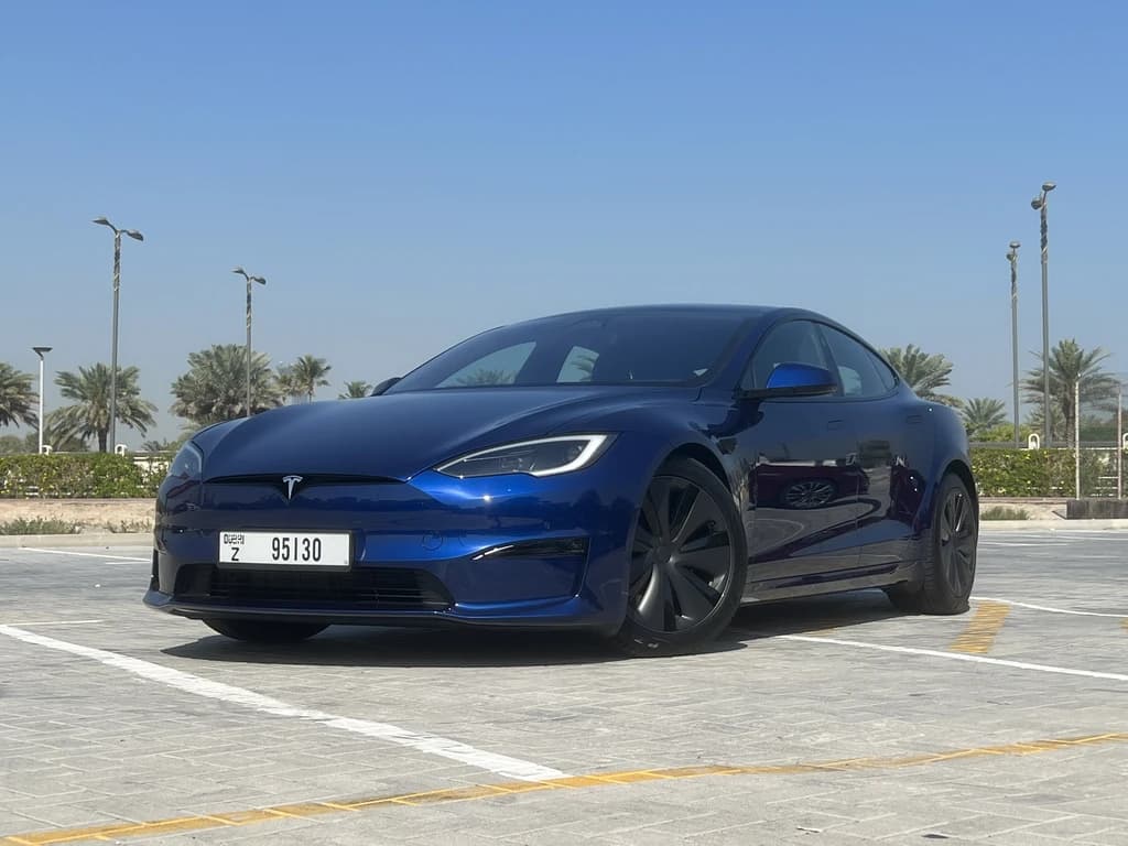 Tesla Model S 2023 Blue front side