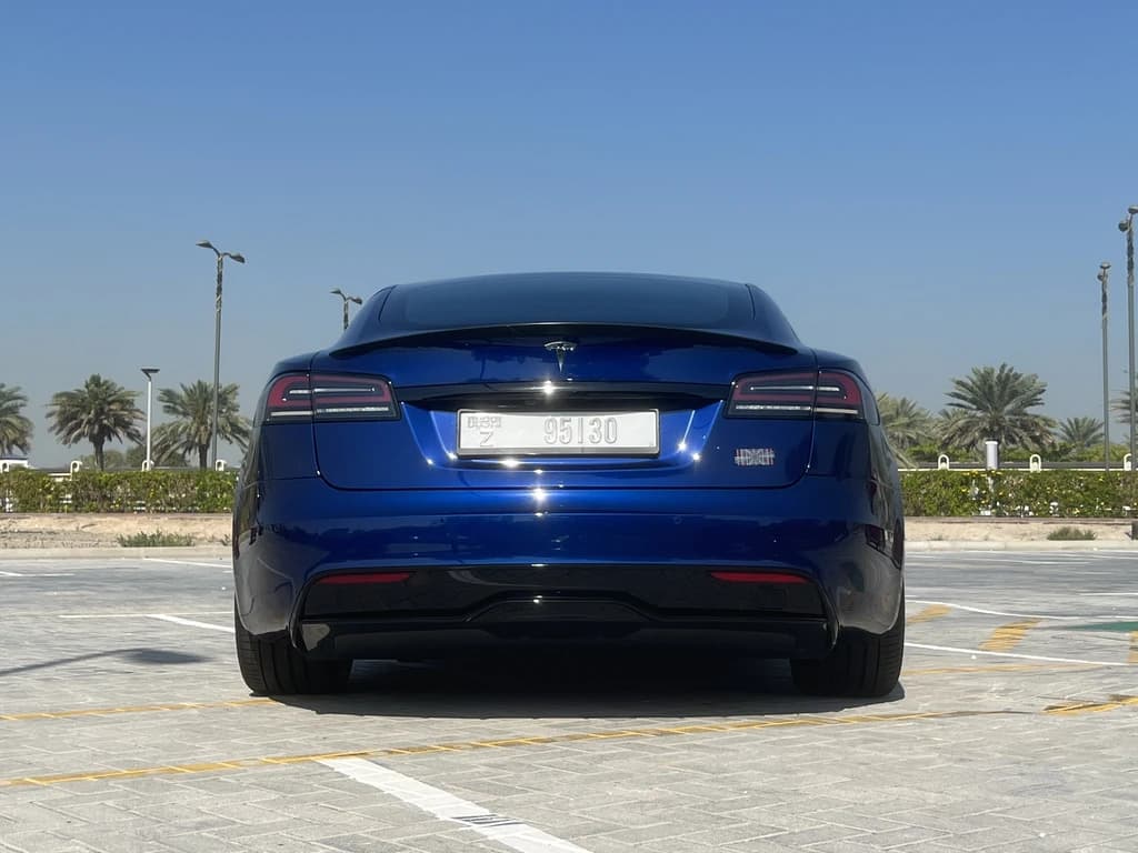 Tesla Model S 2023 Blue rear