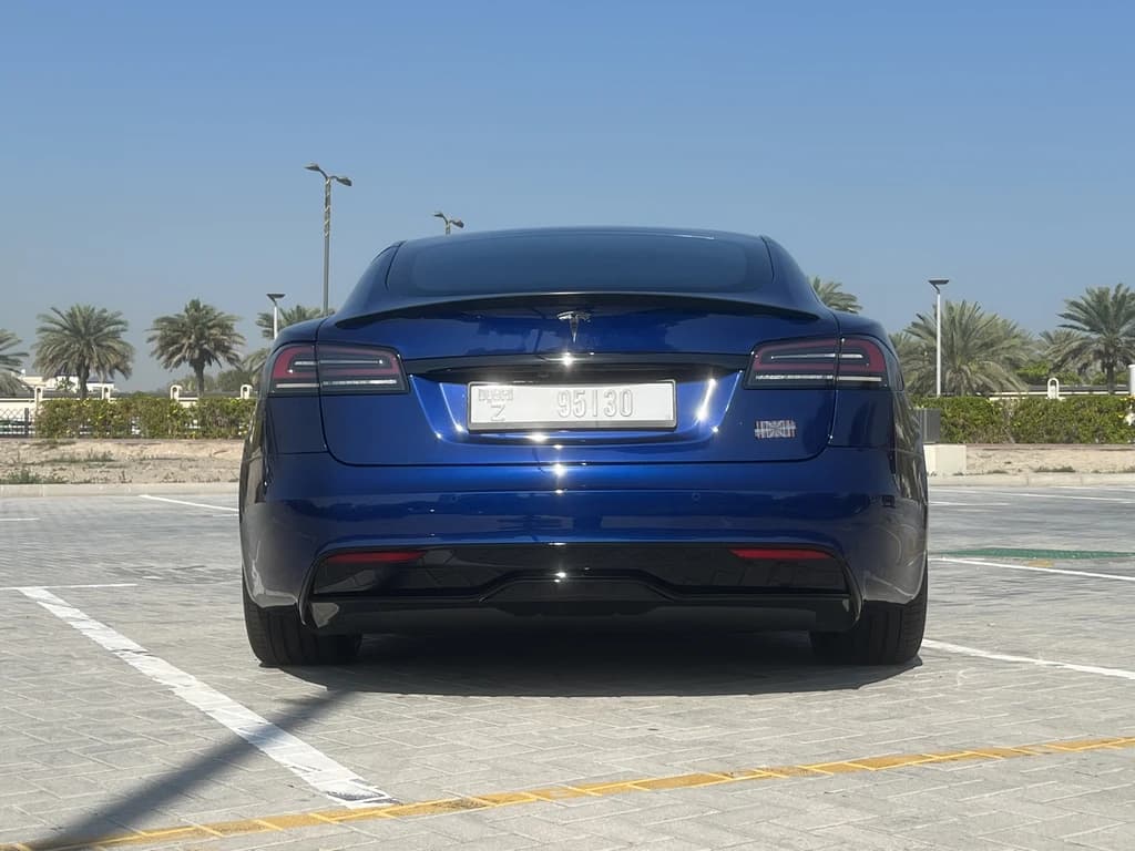 Tesla Model S 2023 Blue rear
