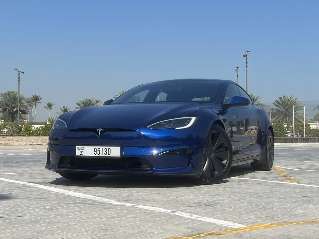 Tesla Model S 2023 Blue front side