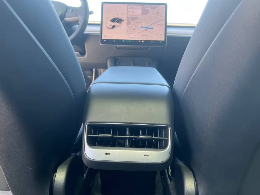 Tesla Model Y 2022 White interior rear