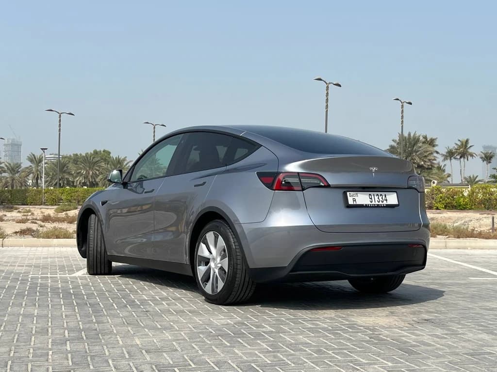 Tesla Model Y 2023 Gray rear side